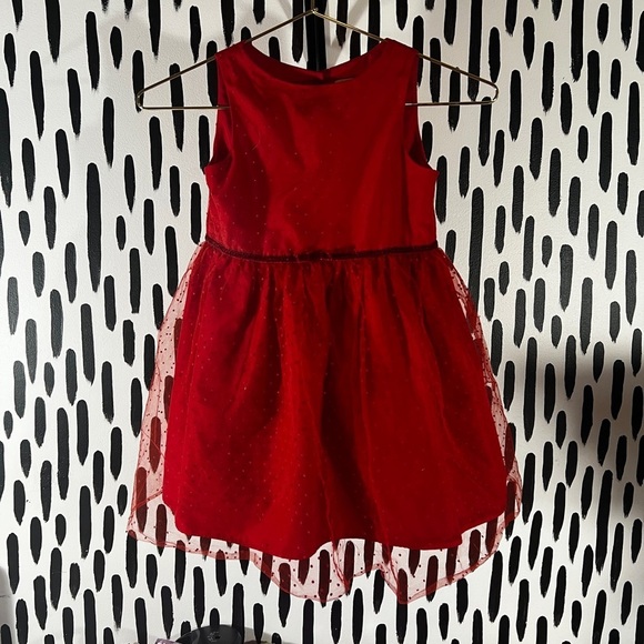Cat & Jack Other - Red Sleeveless Dress with Tulle Skirt